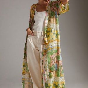 NWT Anthropologie Aldo Martins Lemon Kimono